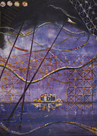 Roller Coaster in the Sky
Mono Print 30"x42"