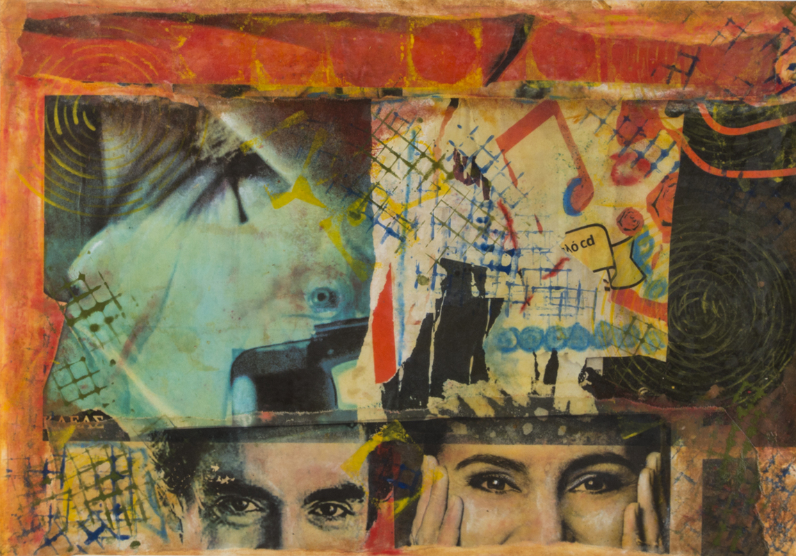 Encaustic Mono print with Photo
Mannequins #7
27"x38"