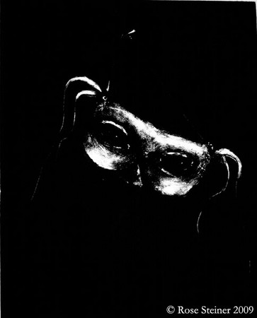 Mask #1Mono Print, 22"x28"